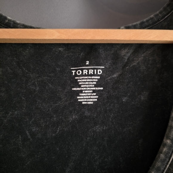 Torrid Acid Washed Sleeveless Skater Dress - Picture 2 of 3